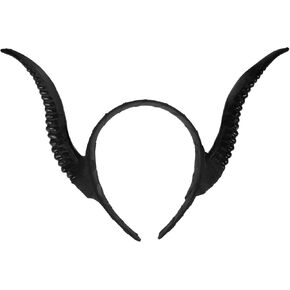 FOMIYES 1Pcs Gothic Antelop Horn Headband, Devil Horn Headpeice Sheep Horn Hair Hoop, Animal Headband for Halloween, Cosplay, Fancy Dress Costumes, Photo Props