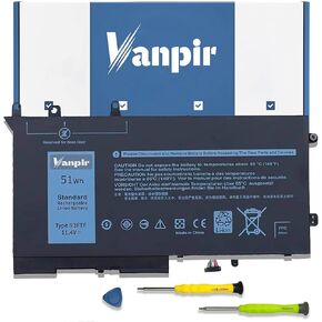 Vanpir PW23Y Laptop Battery Replacement for Dell XPS 13 9360 P54G002 13-9360-D1605G 13-9360-D1605T 13-9360-D1609 13-9360-D1609G 13-9360-D1705G XPS 13 2017 Series 0PW23Y RNP72 0RNP72 TP1GT 0TP1GT