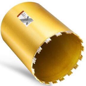 1 1/2 Inch Wet Core Drill Bit, 1.5" Core Bits for Concrete, 14" Drilling Depth, 1-1/4"-7 Thread Diamond Core Drill for Cured Concrete, Hard Masonry, Brick, Solid Cement, Stucco, Stone (38mm)
