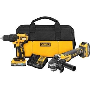 DEWALT 20V MAX Drill And Grinder Kit, Power Tool Set, 2 Batteries and Charger Included (DCK231E2)
