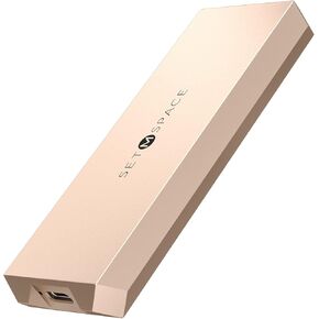NVME Enclosure ['Tough Guy' Quality], 20 Gbps M.2 Enclosure for M-Key PCIe NVME, Solid Aluminium Alloy SETMSPACE M.2 Enclosure with USBC/A Cable, Screw Fixed SSD Enclosure for 2230/2242/2260/2280-NEW
