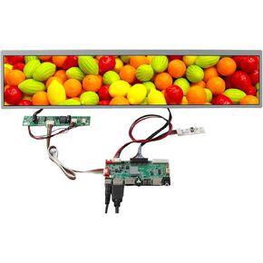 VSDISPLAY 24 بوصة 1920X360 IPS شاشة LCD بنمط شريط ممتد DV240FBM-NB0 مع لوحة تحكم LCD HD-MI USB SD AV LCD، لشاشة خزانة الألعاب DIY / لوحة عرض الإعلانات / اللافتات الرقمية in Kuwait