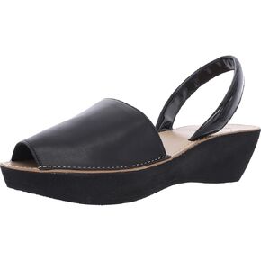 Kenneth Cole REACTION Women's Fine Glass Slingback Platform Sandal, Black, 5.5 M US