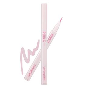 COLORGRAM Shade Re-Forming Brush Liner 04 Pink | Silky-Smooth Soft Long-Lasting Eyeliner, Point Eye Makeup, Smudgeproof, All Day Wear Party Makeup