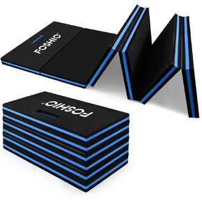 FOSHIO Foldable EVA Mat, Folding Thick Mat with Carrying Handles Mechanic Mat for Working Under Car, Kneeling Mat for Garage, Picnicking, Gardening, Foam Sleeping Mat for Camping, Home Gym