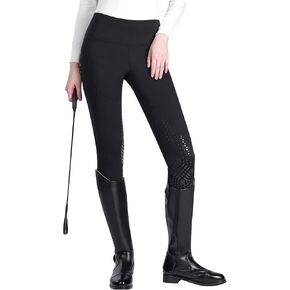 Harrison Howard Knee Patch Riding Breeches for Horse Riders Perfect for Schooling Training Equestrian Tights for Women