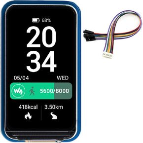 ESP32-S3 MCU Board with Onboard 1.28inch Round Touch LCD and 6-Axis Sensor etc, 32-bit LX7 Dual-Core Processor, Supports 2.4GHz Wi-Fi (802.11 b/g/n) and Bluetooth® 5 (LE), Type-C Port