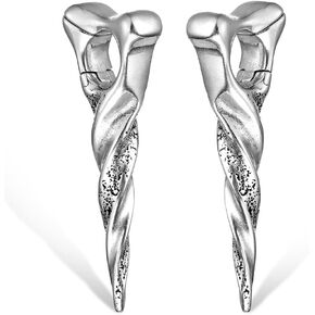 Casvort 2PCS Hypoallergenic Versatile Ear Weights for Stretched Ear Lobes 316 Surgical Stainless Steel Ear Hangers Plugs and Tunnels Fashion Piercing Body Jewelry