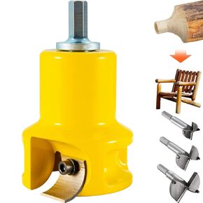 VEVOR Tenon Cutter, 1.5" / 38 mm Diameter, with Dual Straight Blades & Button Screws Home Master Kit, Premium Aluminum & Steel Log Furniture Cutter, Commercial Woodworking Tool for Home Beginner DIY