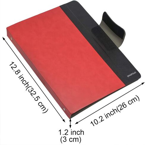 3 Ring Binder Padfolio File Folder, Business and Interview Portfolio with 3-Ring Binder, Clipboard (Gray) in Kuwait