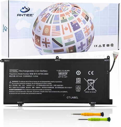 ANTIEE CX03XL Laptop Battery for HP EliteBook x360 830 G7 EliteBook x360 830 G8 Series HSTNN-IB9G HSTNN-LB8R L77624-422 L78551-005 L77624-1C1 L77624-421 CX03053XL 11.55V 53Wh 4400mAh in Saudi Arabia