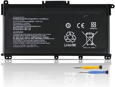 بطارية الكمبيوتر المحمول HT03XL L11119-855 لجهاز HP Pavilion 14-CE 14-CF 14-DF 15-CS 15-DA 15-DB 15-DW 17-CA 17-by Series 15-CS0053CL 15-DA0014DX 15-DW0033NR L11421-542 L11421 -2C2 HSTNN-UB7J HT03041XL HSTNN-DB8R in Saudi Arabia