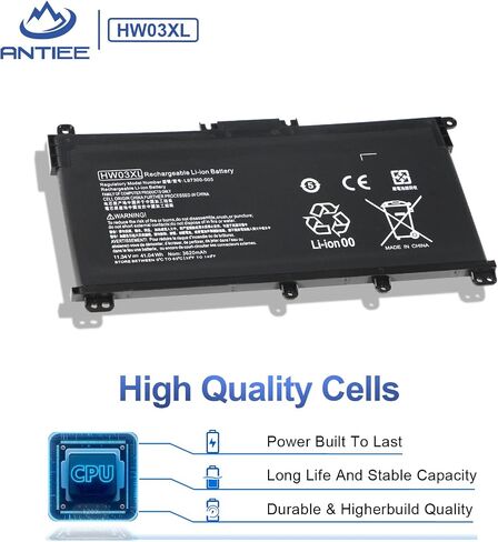 بطارية الكمبيوتر المحمول HT03XL L11119-855 لجهاز HP Pavilion 14-CE 14-CF 14-DF 15-CS 15-DA 15-DB 15-DW 17-CA 17-by Series 15-CS0053CL 15-DA0014DX 15-DW0033NR L11421-542 L11421 -2C2 HSTNN-UB7J HT03041XL HSTNN-DB8R in Saudi Arabia
