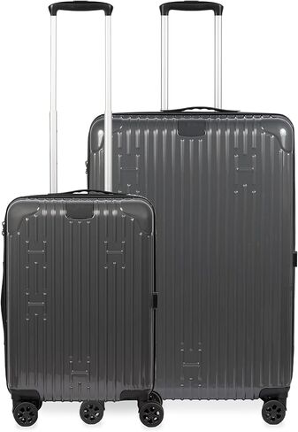 Aroma360 Hotel Collection - Durable Polycarbonate Expandable 20 inch Carry-On Luggage - High Performance 360° Spinner Wheels - Built-In Digital Weight Scale and TSA-Approved Lock - Black in Saudi Arabia