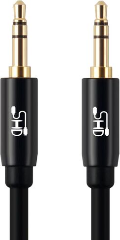 Aux Cable,SHD 3.5mm Audio Cable Aux for Car Auxiliary Audio Stereo Cable 3.5mm Cord Premium Sound Dual Shielded with Gold Plated Connectors-3Feet in Kuwait