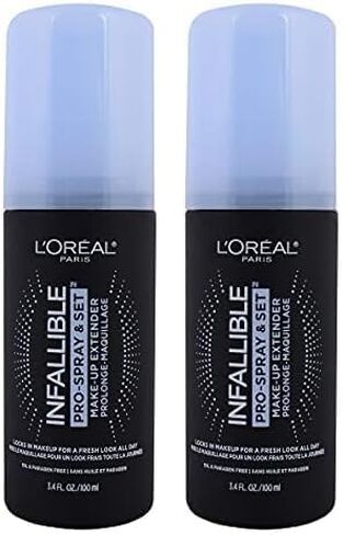 L'Oreal Paris Makeup Infallible Pro-Spray and Set Makeup Extender Setting Spray, 3.4 Ounce (Pack of 2) in Kuwait