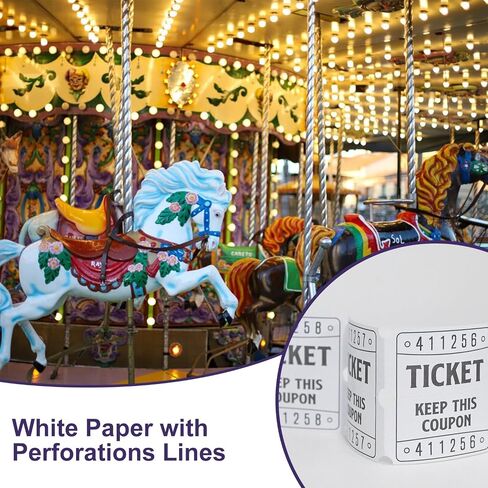 250 Raffle Tickets, 50/50 Double Roll Tickets for Raffles, Carnival, Door Prizes and Class Reward (Pink) in Saudi Arabia