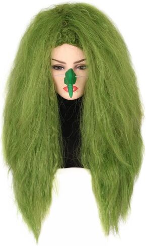 Topcosplay Women Wigs Wicth Ghost Wig Blue Grey Long Cosplay Halloween Costume Party Wig in Kuwait