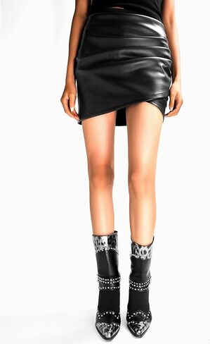 Cowboy Boots for Women - Metallic Mid Calf Cowgirl Boots with Embroidery Sparkly Western Wide Calf Short Boots Fashion Pull on Pointy Toe Chunky Stacked Heel 2.5" in Saudi Arabia