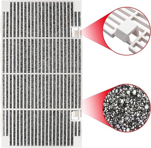 RV A/C Ducted Air Grille Duo-Therm Air Conditioner Grille Replacement for The Dometic 3104928.019 with Air Filter pad Assembly - Polar White in Saudi Arabia