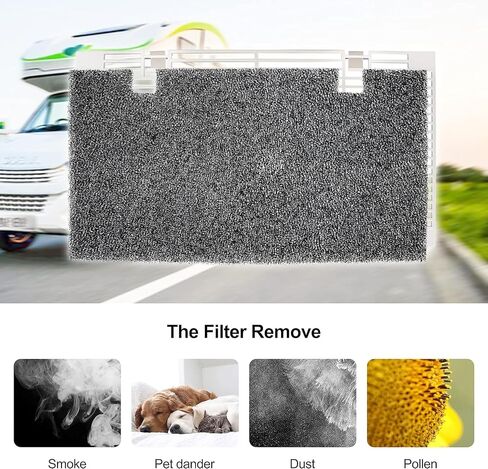 RV A/C Ducted Air Grille Duo-Therm Air Conditioner Grille Replacement for The Dometic 3104928.019 with Air Filter pad Assembly - Polar White in Saudi Arabia