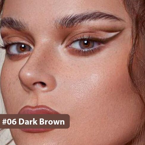 مجموعة أقلام تحديد العيون اللامعة 6 قطع من evpct delineadores de colores para ojos lapiz de ojos negro a prueba de agua الوردي الوردي والأحمر والبرتقالي والأرجواني المعدني الملون السائل للعين مجموعة للنساء مقاومة للماء in Saudi Arabia