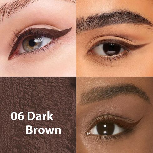مجموعة أقلام تحديد العيون اللامعة 6 قطع من evpct delineadores de colores para ojos lapiz de ojos negro a prueba de agua الوردي الوردي والأحمر والبرتقالي والأرجواني المعدني الملون السائل للعين مجموعة للنساء مقاومة للماء in Saudi Arabia