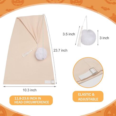2 Pcs Night Sleeping Cap Men Adjustable Drawstring Sleep Night Cap with Pom Pom for Costume Daily Party Supplies in Saudi Arabia