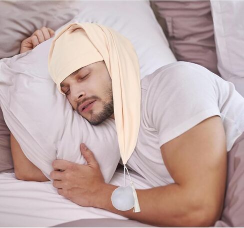 2 Pcs Night Sleeping Cap Men Adjustable Drawstring Sleep Night Cap with Pom Pom for Costume Daily Party Supplies in Saudi Arabia