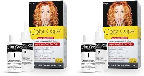 Color Oops Extra Conditioning Hair Color Remover, 1 Application, Hair Dye Remover Processes in 20 Minutes, Safely Removes Permanent & Semi-Permanent Hair Color, Ammonia & Bleach Free in Saudi Arabia