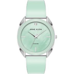 Anne Klein Women's Genuine Diamond Dial Bangle Watch