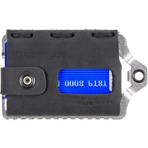 Trayvax Element Wallet (Black | Tobacco Brown Leather)