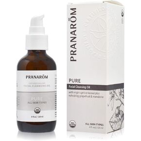 Pranarom - Pure Facial Cleansing Oil (4oz / 120ml) - 100% Pure & Natural Essential Oil Facial Cleanse for Makeup & Impurity Removal