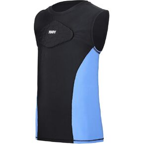 Youth Boys Baseball Catcher Chest Protectors Heart Sternum Guard Padded Shirt for Kids Softball Football Rugby