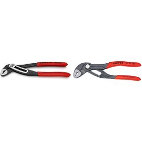 Knipex 8801180 7-Inch Alligator Pliers and 5-Inch Cobra Water Pump Pliers Bundle