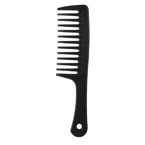 Wide Tooth Comb Anti-knotting Anti-static Durable Comb Suitable for Wet and Dry Hair Long and Short Hair Reduce Hair Loss Large Hair Tangling Comb(Black)