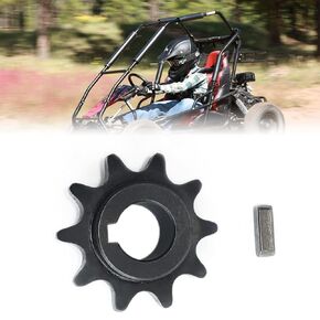 QYMOTO 40 41 420 Chain Sprocket 10 Tooth 5/8'' Bore 3/16'' Keyway for Coleman KT196,Hammerhead Mudhead 80T, Go Kart Sprocket 30 Series Torque Converters (No mounting Bolt and Washer)