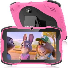 Tablet for Kids 7 Kids Tablet for Toddlers Tablet , Kids Learning Tablet with Wi-Fi Dual Camera 2GB 32GB, Parental Control, Youtube, Netflix,Shock Proof Case Children Tablet for Toddler Boys Girls