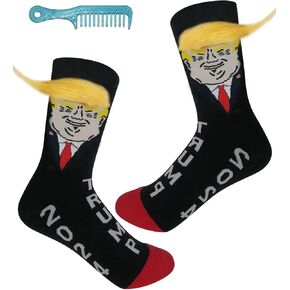 Funny Gift Socks Trump themed Unisex Socks 1 Pair crazy socks american themed gift 2024
