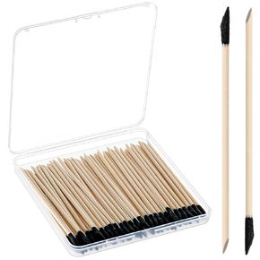 Honoson 100 Pack Sanding Sticks Matchsticks Sanding Twigs Fine Detailing Sanding Sticks for Plastic Models Wood Hobby, 280 Grit, 5.4Inch