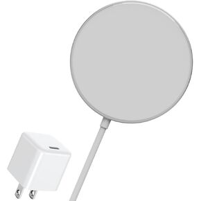 𝟮𝟬𝟮𝟯 𝗡𝗲𝘄 Magnetic Wireless Charger,15W Fast Wireless Charging Pad with USB-C 20W PD Adapter, Compatible with MagSafe Charger for iPhone 15/15 Plus/14/14 Pro/14 Plus/13/13Pro max/12/12Pro max
