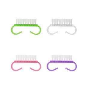Handle Grip Nail Brush, Hand Fingernail Brush Cleaner Scrubbing Kit Pedicure for Toes and Nails Men Women (Muticolored C，Small Size)