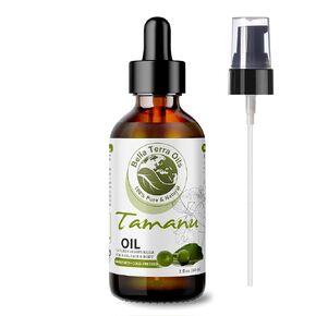 Bella Terra Oils - Organic Tamanu Oil 2oz - Celebrate Skin's Vitality, Naturally Rich in Fatty Acids & Vitamins, Distilled Essence from Pure Organic Tamanu Seeds