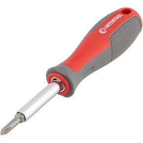 INTERTOOL 53 pcs Ratcheting Screwdriver Set, 52 Bits, High Strength Chrome Vanadium Steel, Multi Tool All In One, Home & Garage Repair VT08-3353