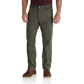 Carhartt Men's Rugged Flex Relaxed Fit Double-Front Utility Jean, Tahoe, 44 x 32