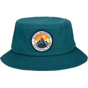 Adults Lightweight Cotton Patch Bucket Hat Headwear, One Size Fits Most