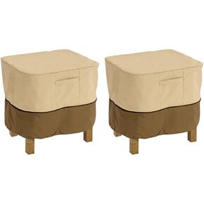 إكسسوارات كلاسيكية فيراندا مقاومة للماء مقاس 21 بوصة غطاء طاولة مربعة الشكل عثماني/جانبي، غطاء طاولة خارجي in Kuwait