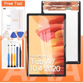 Screen Replacement For Samsung Galaxy Tab A7 10.4 2020 T500 T505 LCD Display Touch Screen Digitizer Full Assembly,with Tools(White)