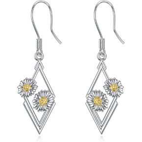 YFN Football Earrings Sterling Silver Football Dangle Earrings Football Jewelry For Women Teen Girls Football Gifts For Team Coach Sport Lover