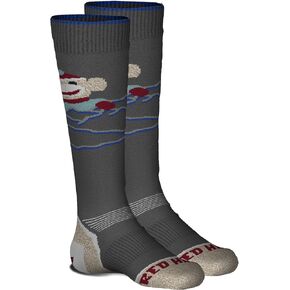 FOX RIVER Kids Ski Socks - Over the Calf Monkey Fun for Little Skiers | Lightweight, Durable, Merino Wool Blend